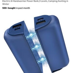 Electric Handwarmer Power Bank - Blue